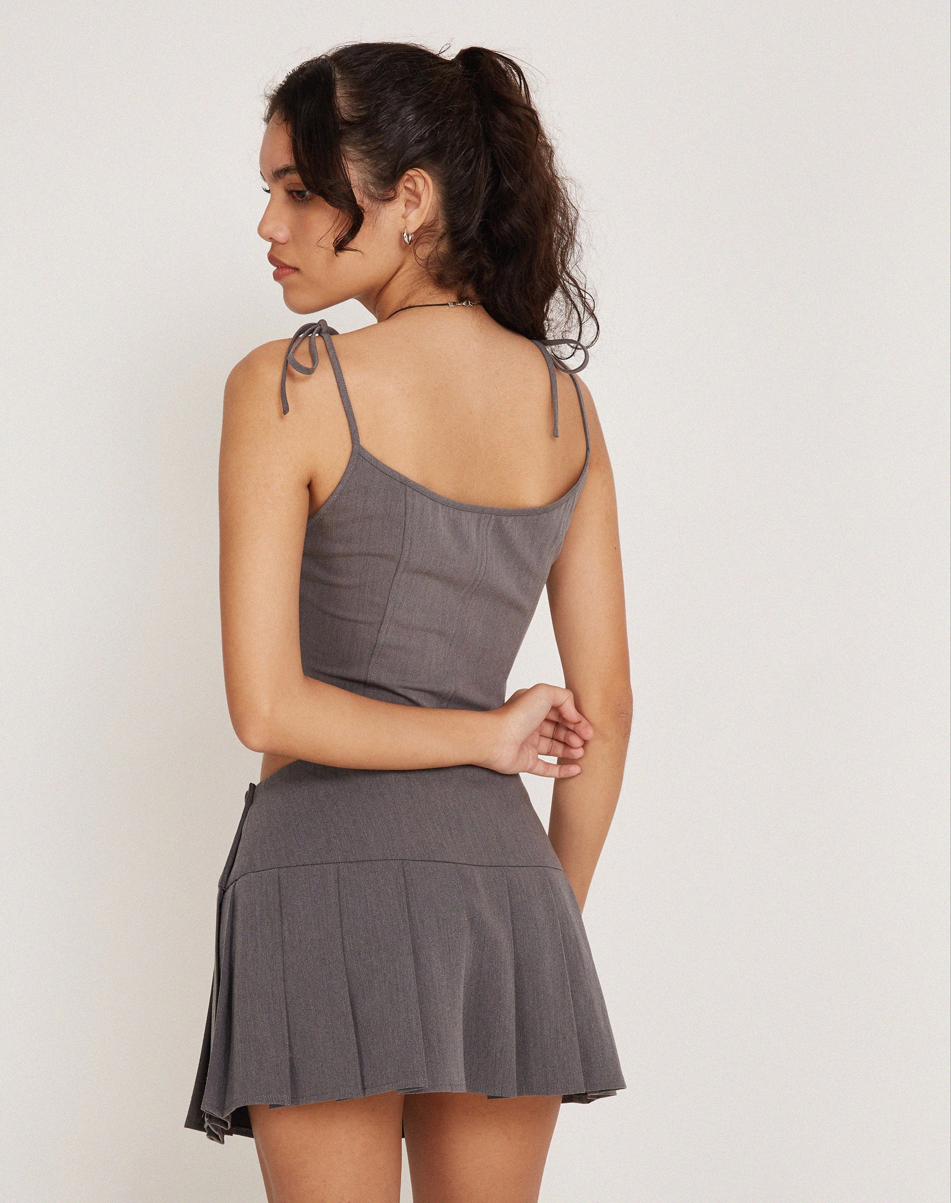 Afbeelding van Kiona Corset Top in Charcoal