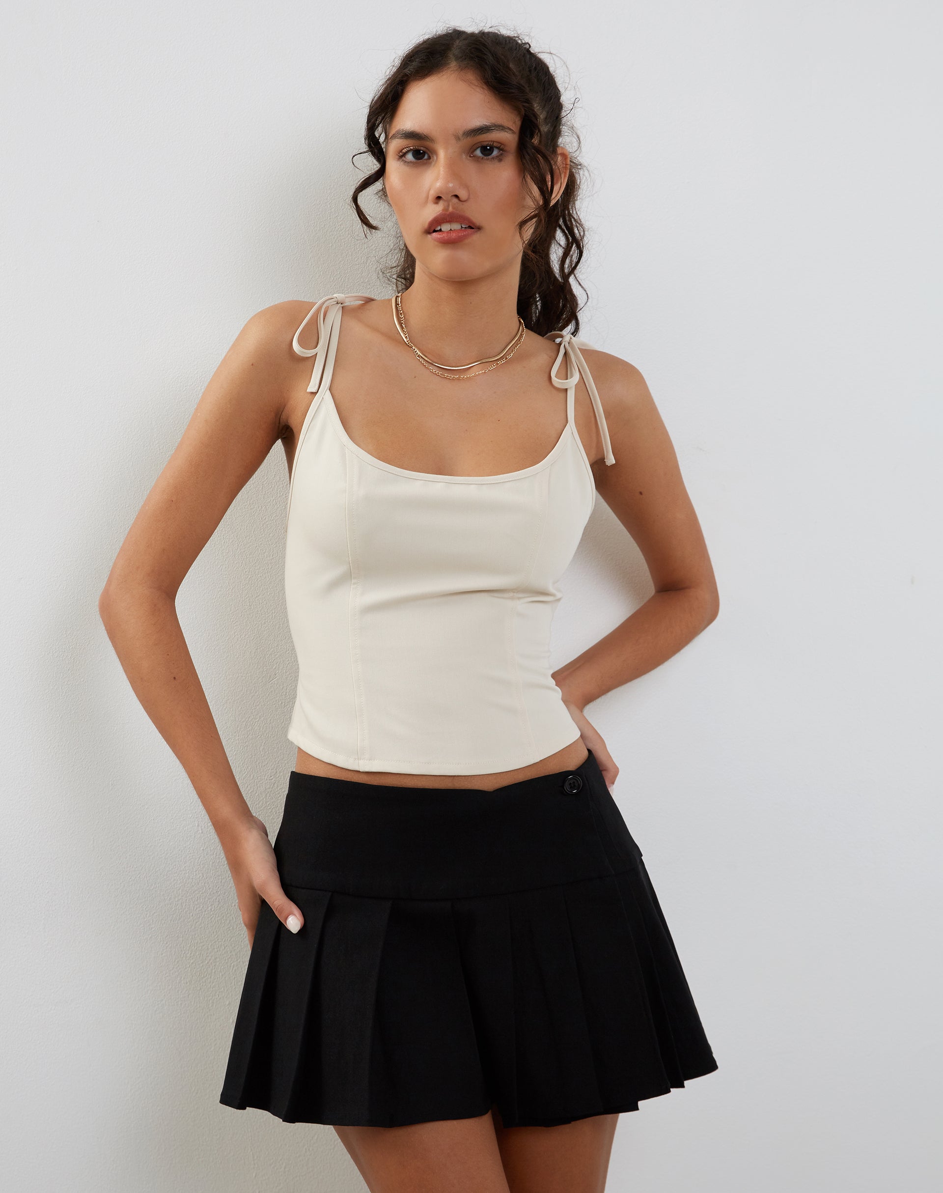 Afbeelding van Kiona Corset Top in Getailleerd Crème