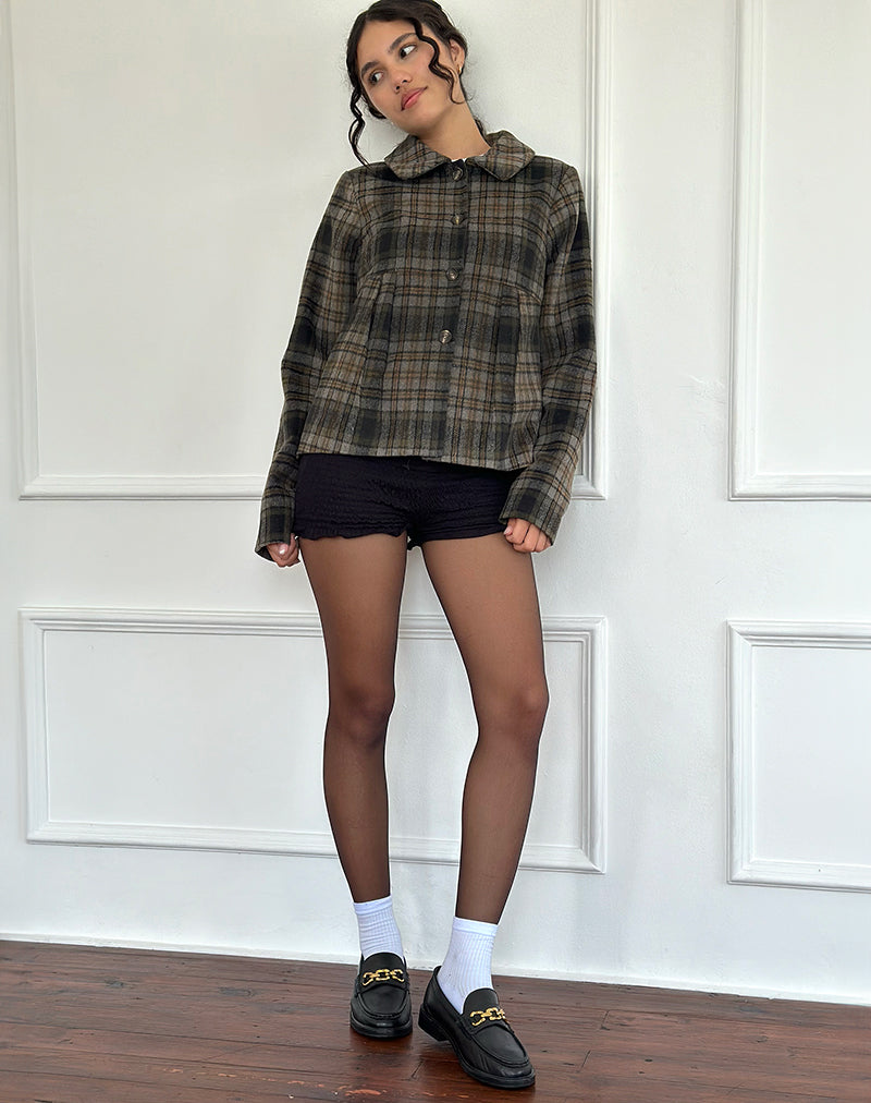 Afbeelding van Kisaki Swing Coat in Check Yellow