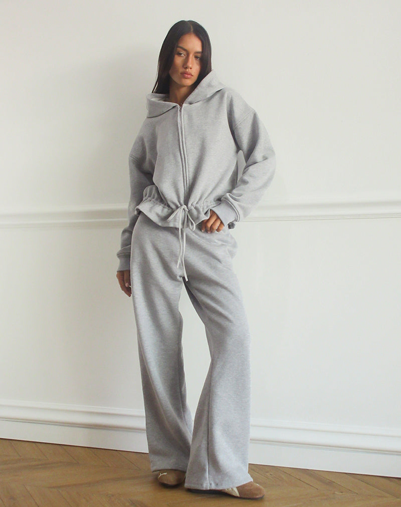 Losse Jogger in Grijs Marl