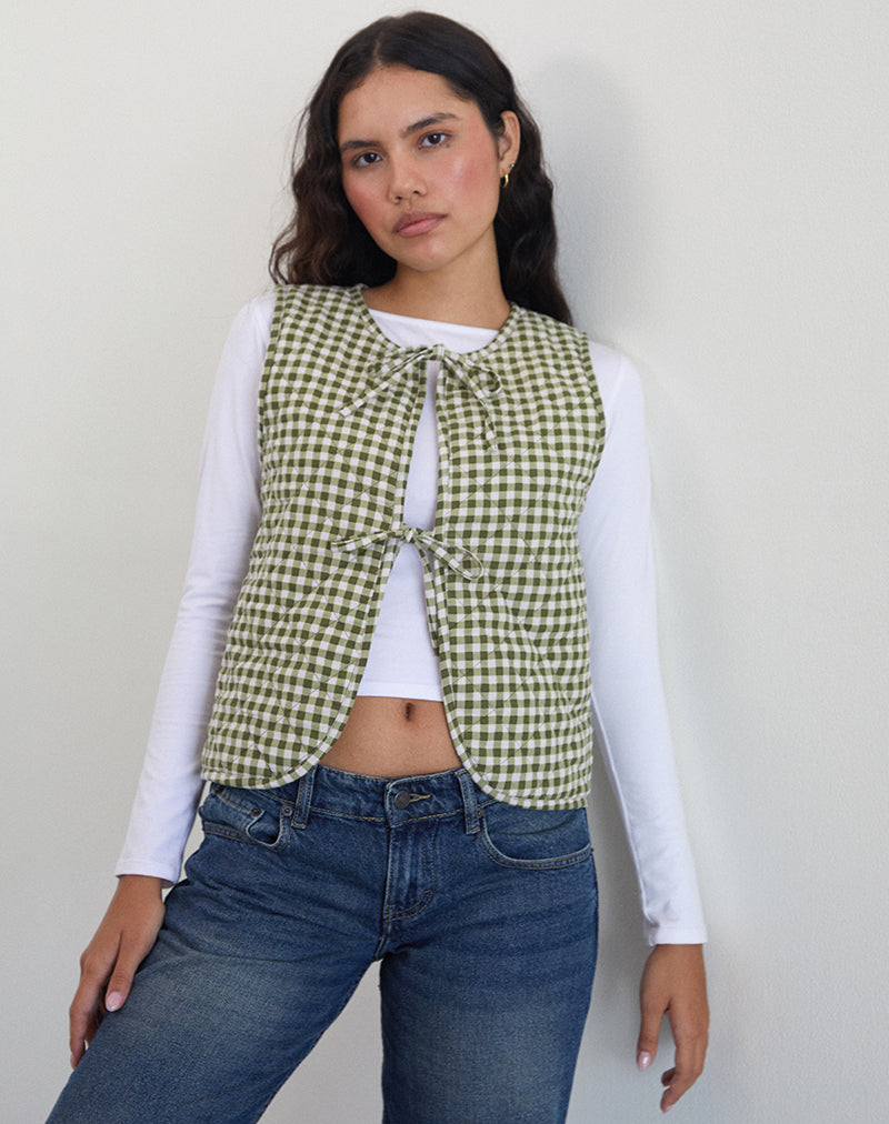 Kitza Vest in Olijfruit