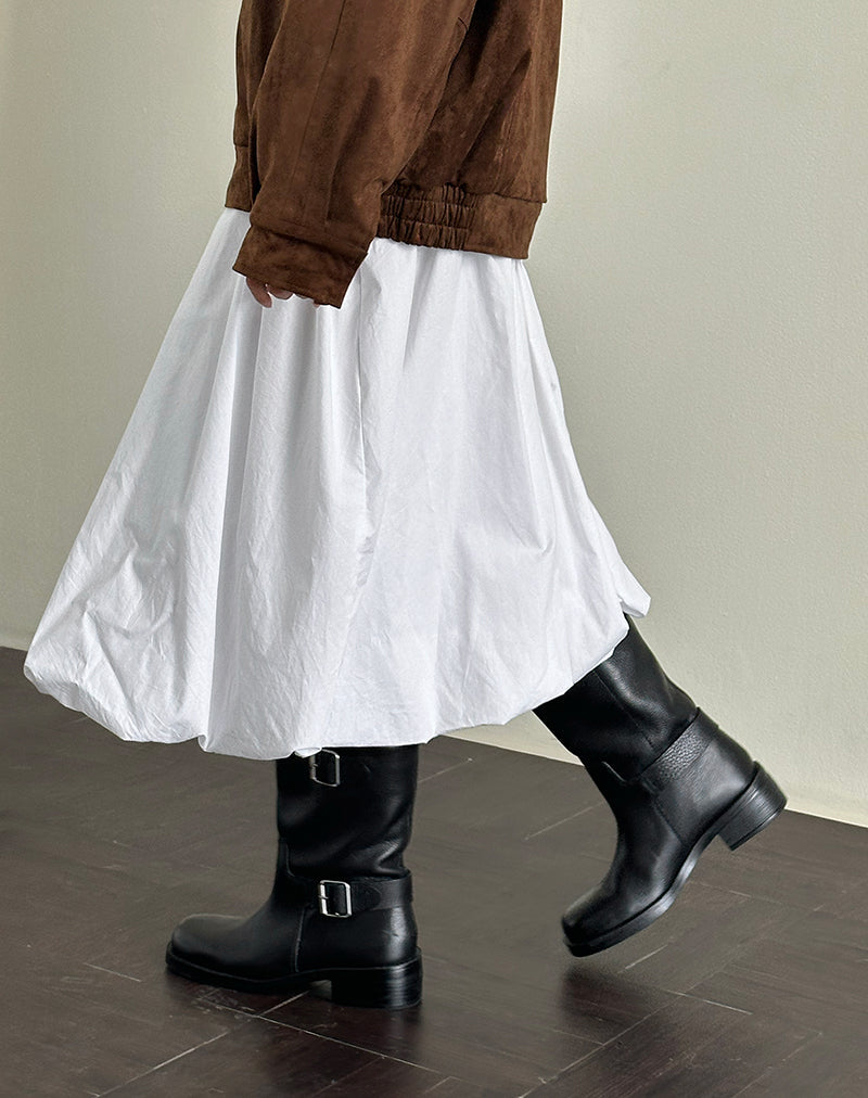 Afbeelding van Kiyono Maxi rok in popeline wit