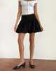 Afbeelding van Kiyowo Puffball Mini Rok in Zwart