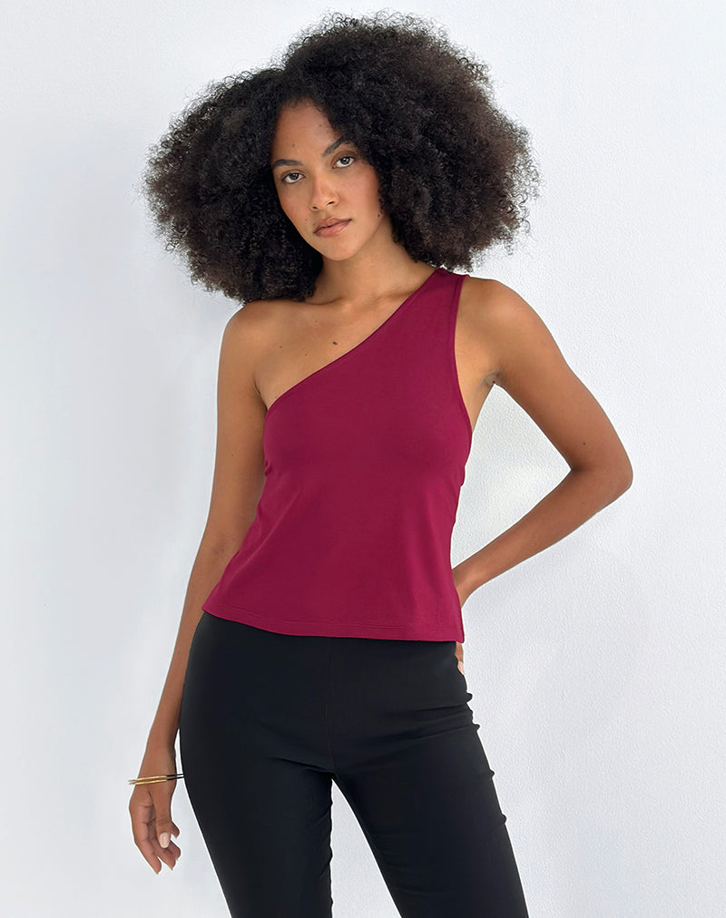 Afbeelding van Klazari Top in Rayon Jersey Bourgondië