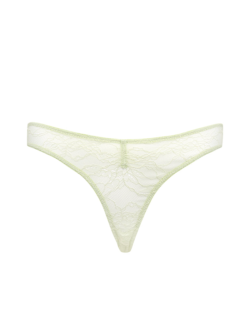 Afbeelding van Kukila Braziliaanse onderbroek in kant Pastelgroen