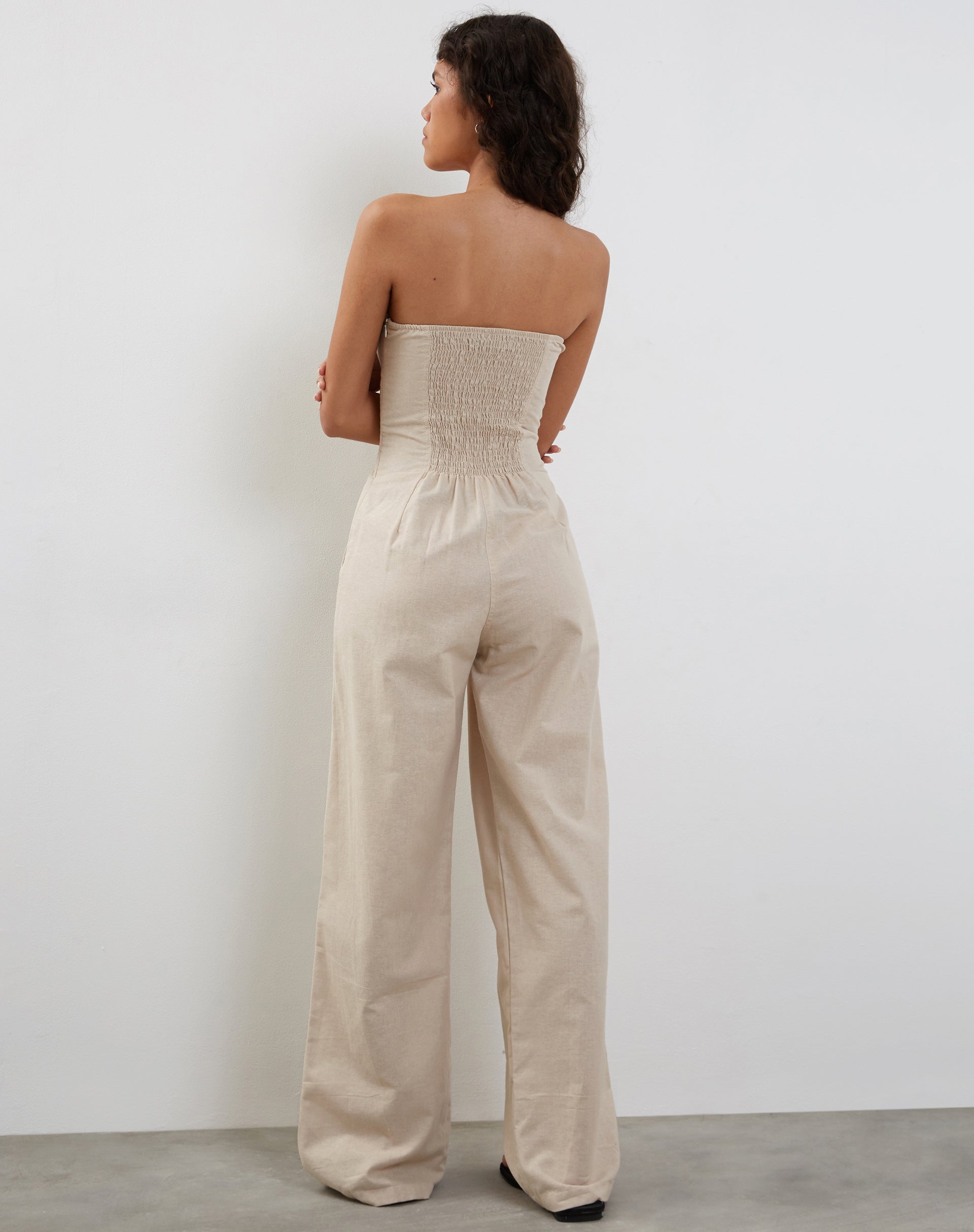 Afbeelding van Kyaria Bandeau Jumpsuit in Ecru