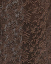 Jacquard gebreid donkerbruin