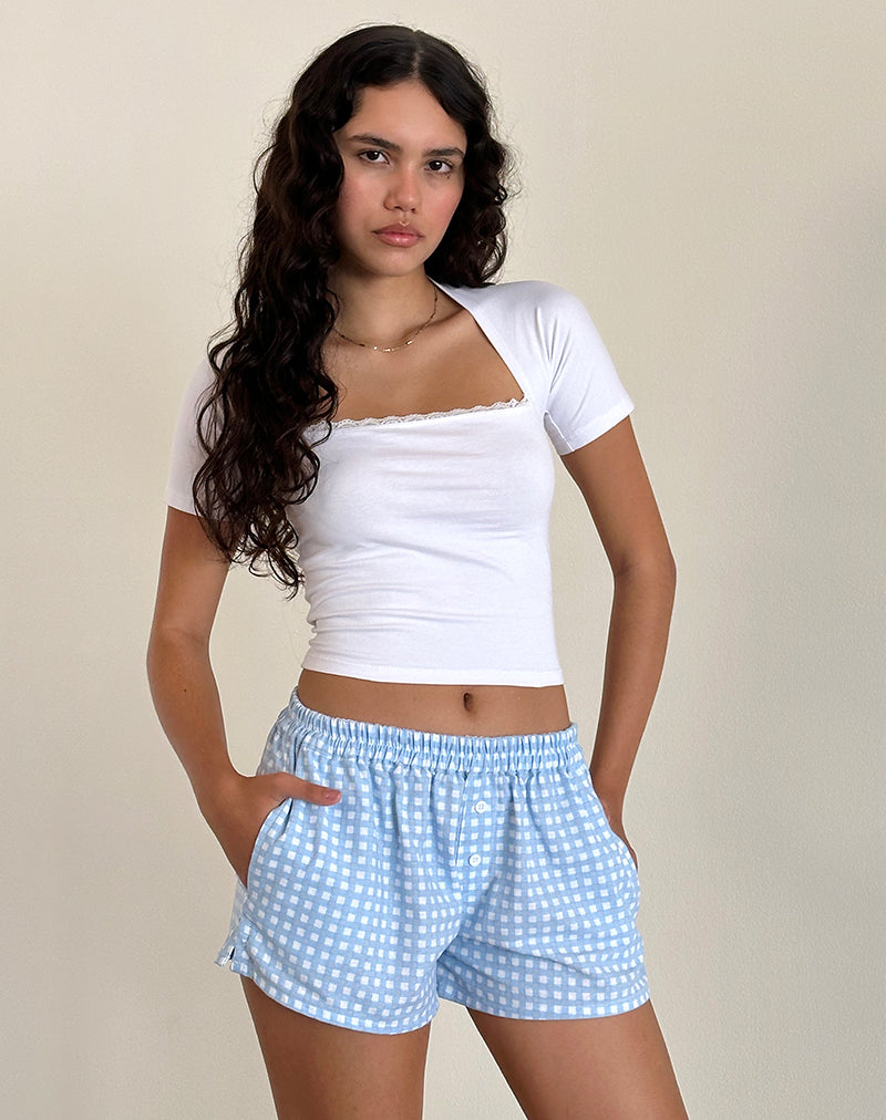 Laboxe Boxershort in Blauw Gingham