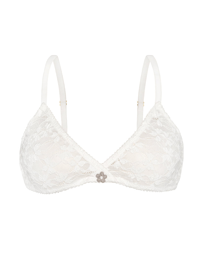 Afbeelding van Lunara Beha in Floral Compact Lace Ivory