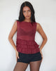 Afbeelding van Lamina Ongevoerde Blouse in Maroon