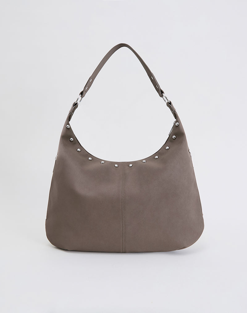 Grote bruine tas met studs