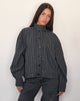 Afbeelding van Lastika Jas in Charcoal Pinstripe