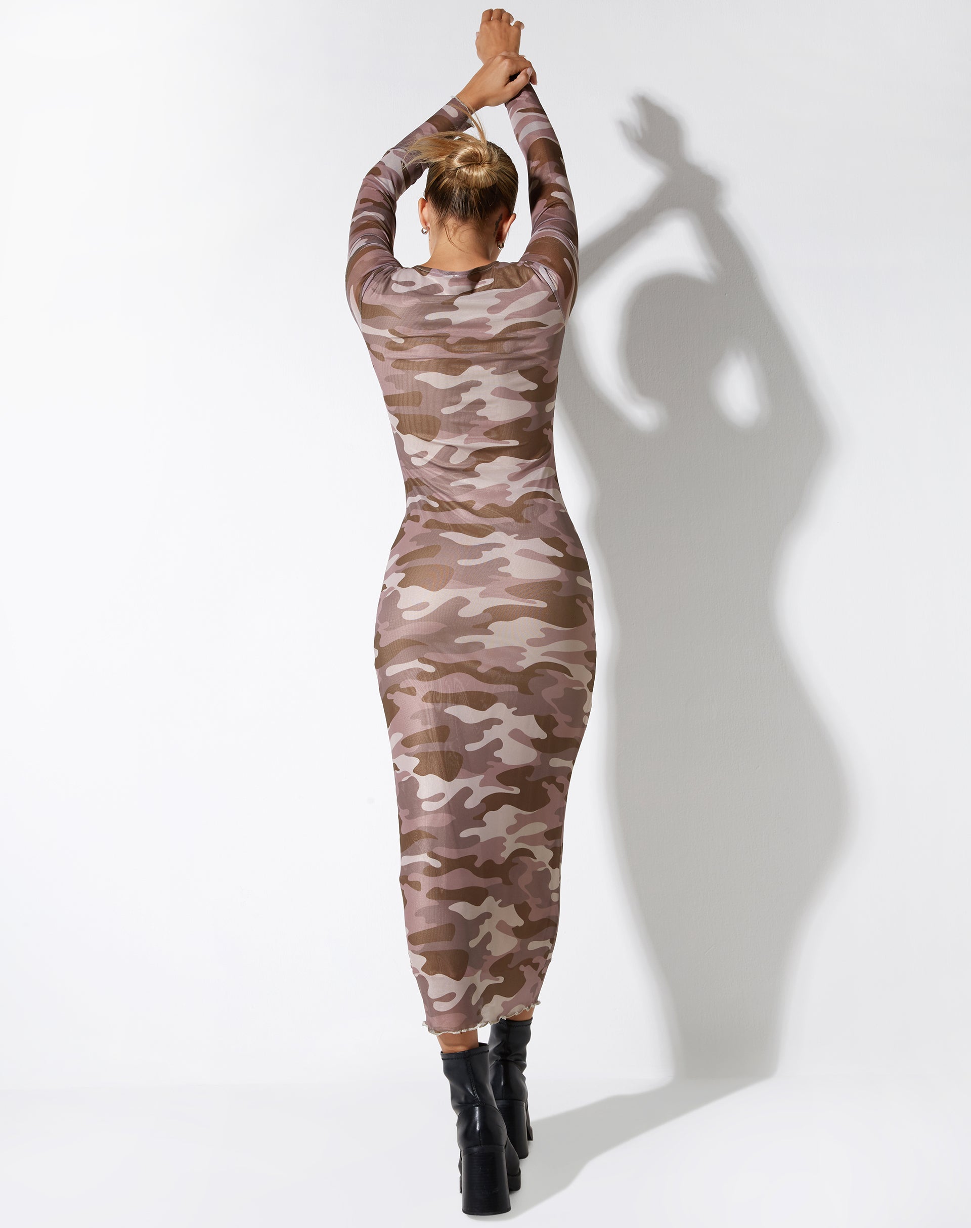 Afbeelding van Laura Midi Dress in Camo