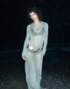 Afbeelding van Lavinia Maxi Dress met lange mouwen in Zilver Chain