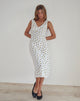 Afbeelding van Lavisha Midi Dress in Funshine Floral Off White