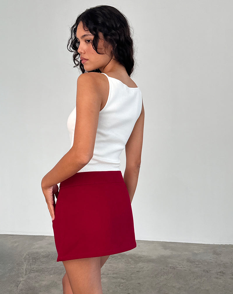 Afbeelding van Lavonne Minirok in Rood