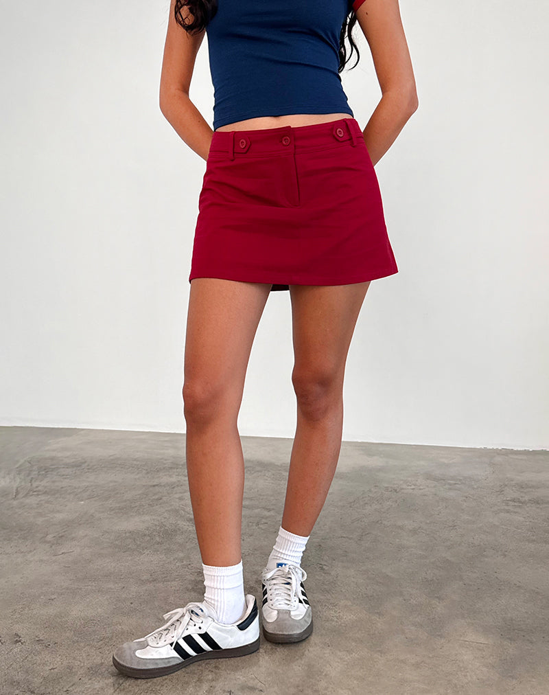 Lavonne minirok in rood