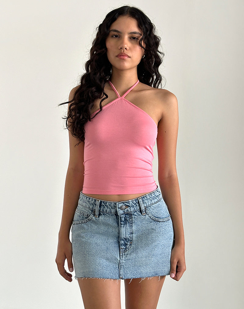Afbeelding van Layti haltertop in roze