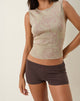 Afbeelding van Eunia Micro Short in Diep Mahonie
