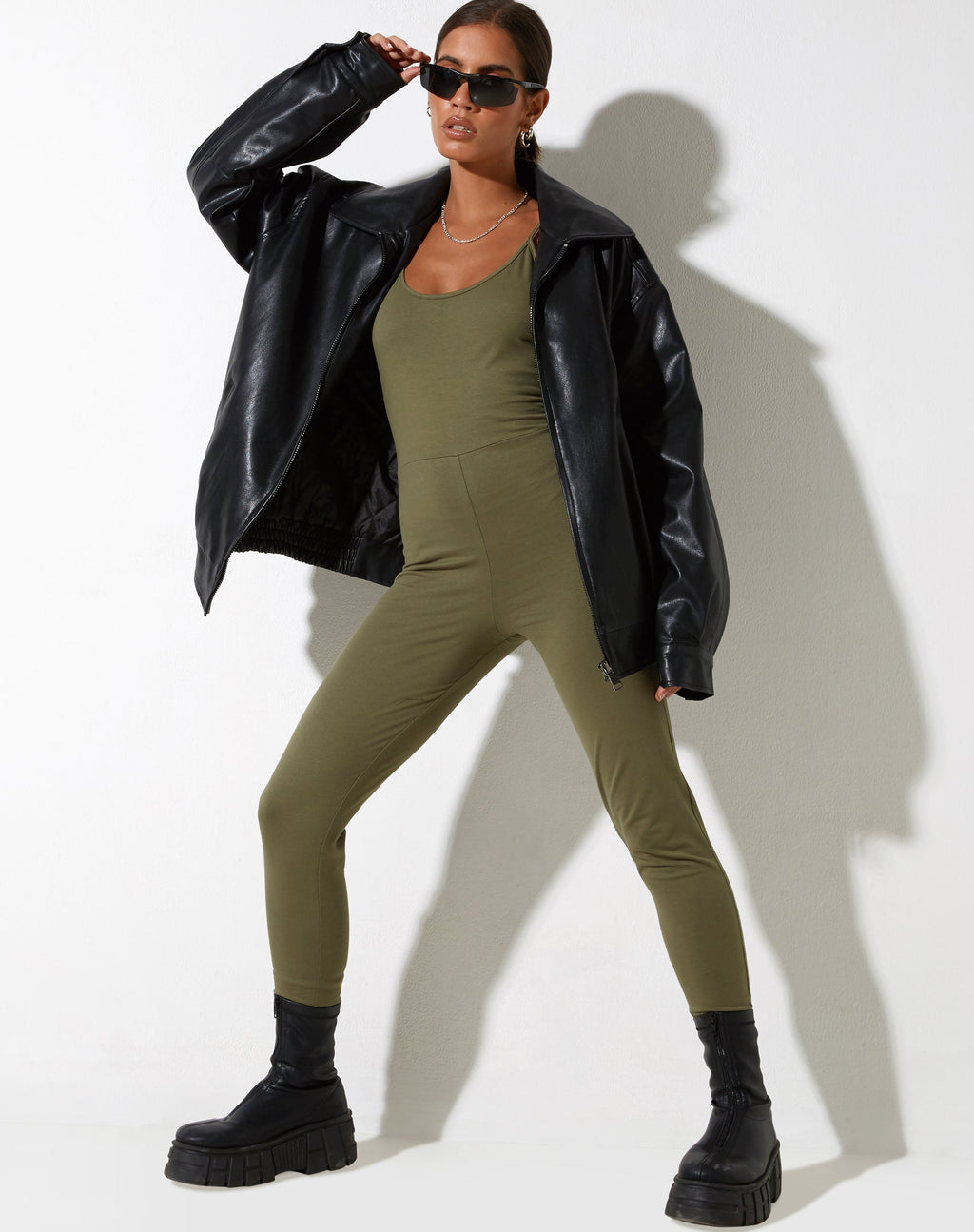 Leola Unitard in Druivenblad