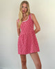 Afbeelding van Leshi Mini jurk in rood geruit