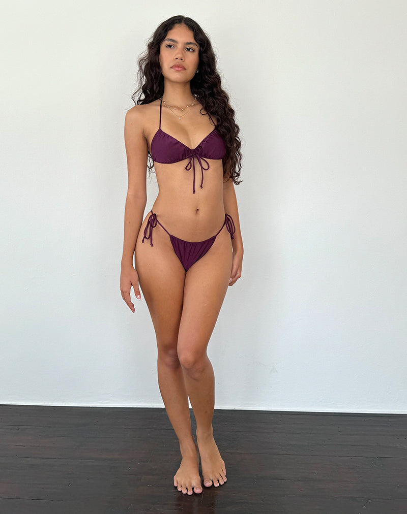 Afbeelding van Leyna Bikinibroekje in Plum Shimmer