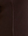 Ribtricot Bruin
