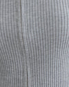 Ribtricot Grijs
