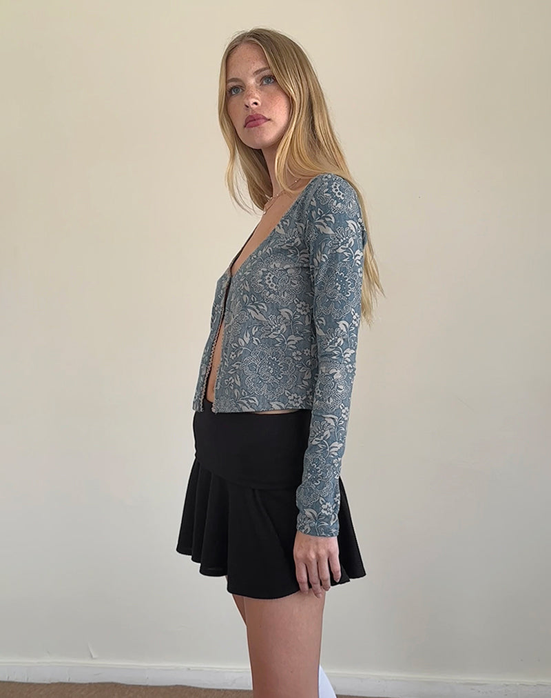 Afbeelding van Libby Cardi in Blauw Sierprint Lycra