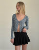 Afbeelding van Libby Cardi in Blauw Sierprint Lycra