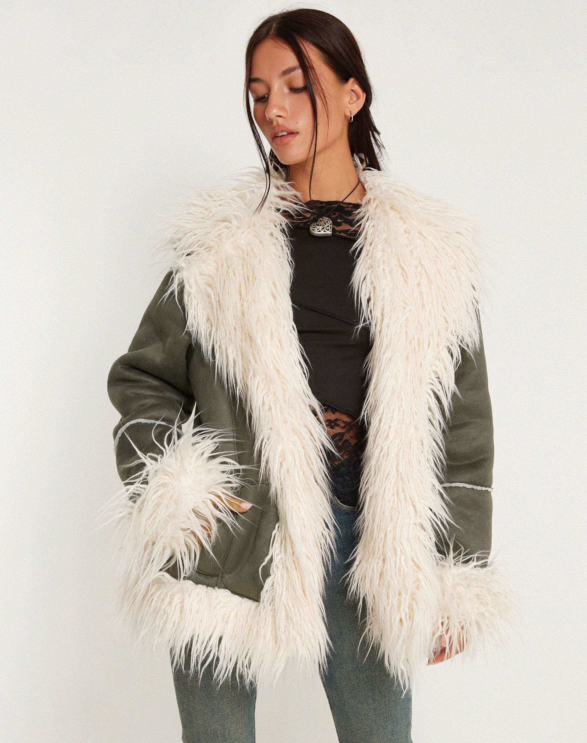Afbeelding van Limin Coat in Bosgroen