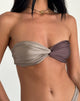 Afbeelding van Linda Twist Bikinitop in Latte Espresso