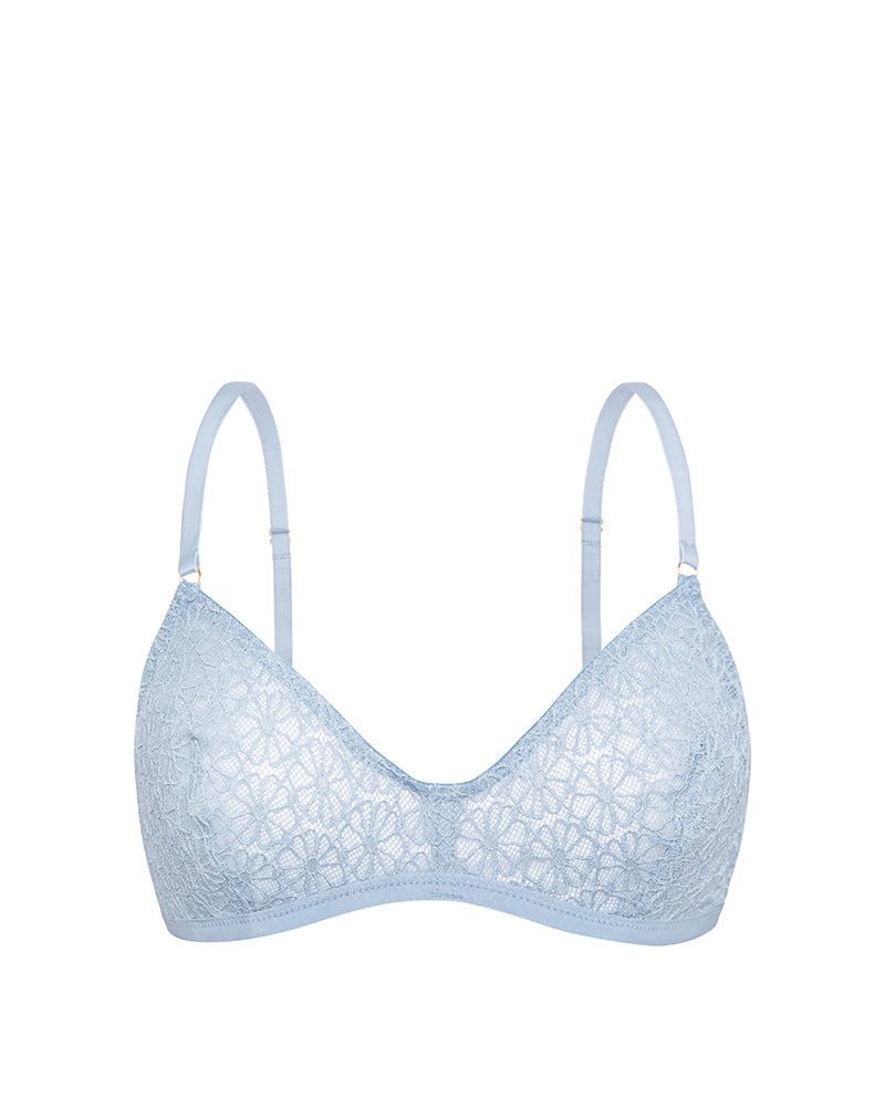 Afbeelding van Lindap Beha in Bloemetjes Kant Blauw