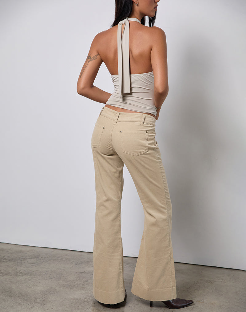 Afbeelding van Lintira Slim Leg Broek in Keperzand
