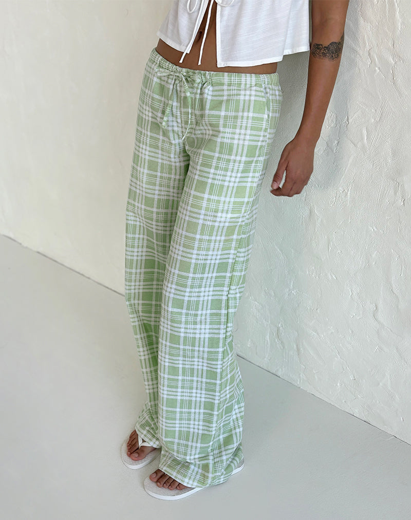 Afbeelding van Lirura Broek in Tafelzeil Neo Mint