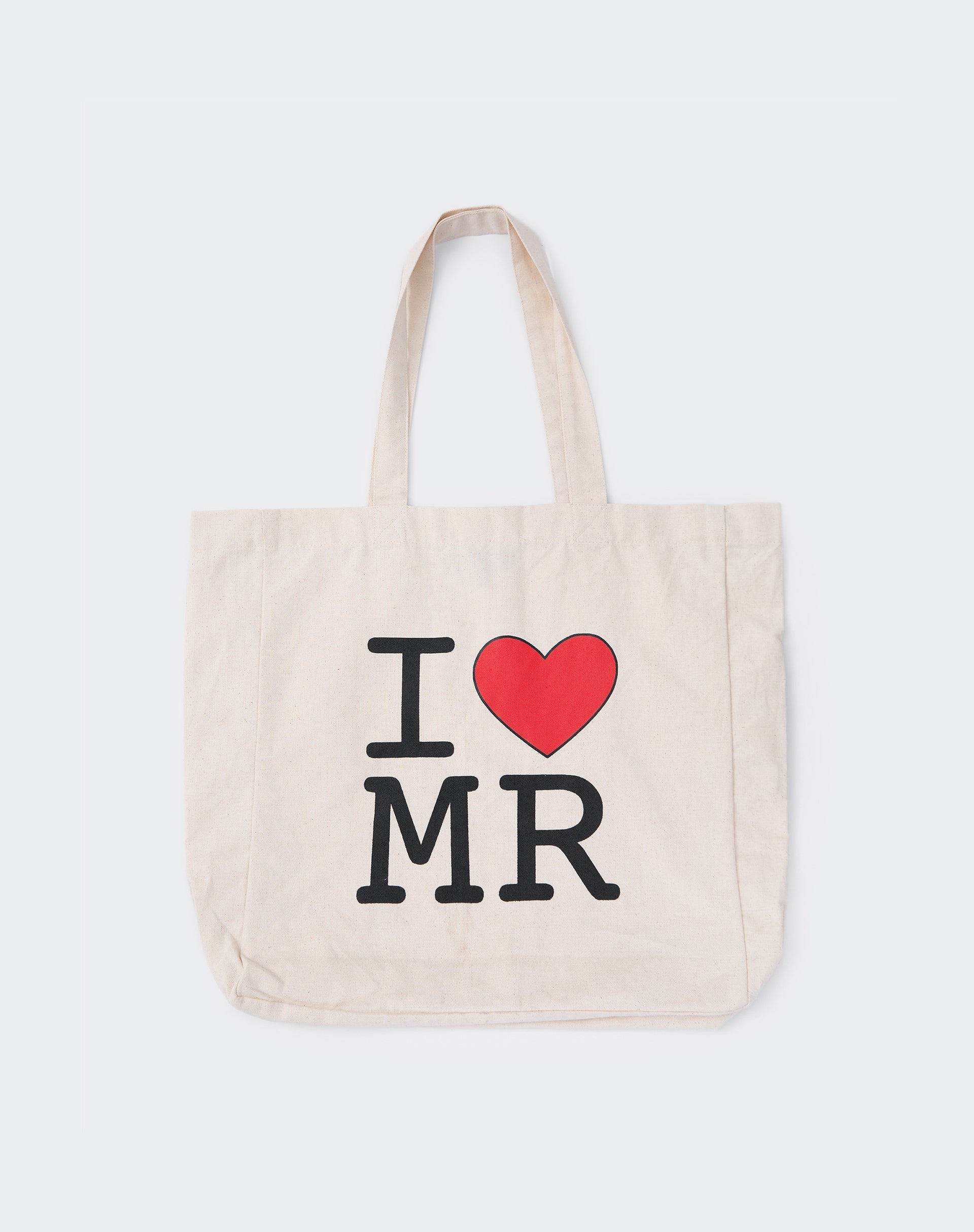 Afbeelding van I Heart MR boodschappentas in gebroken wit