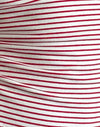 Rood met witte streep