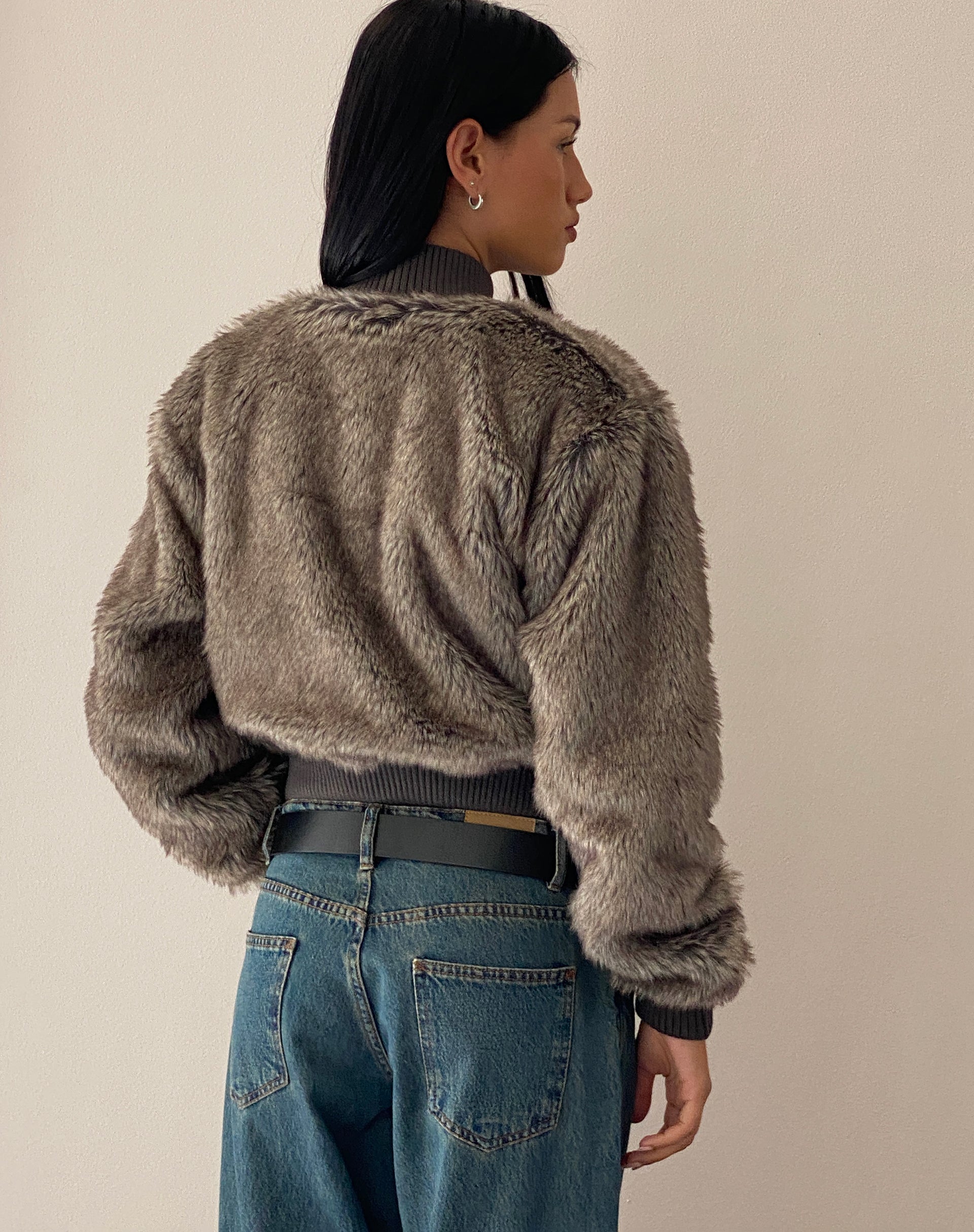 Afbeelding van Lovina Jacket in bruin imitatiebont