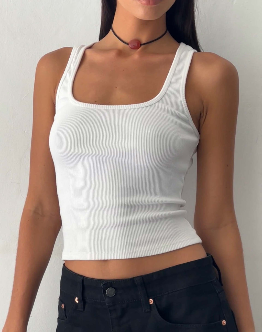 Roxe Vest Top in Wit