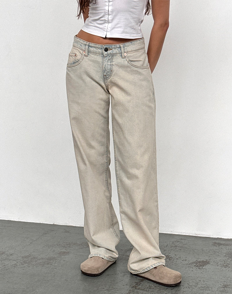 Afbeelding van Low Rise Parallel Jeans In Arctic Blue