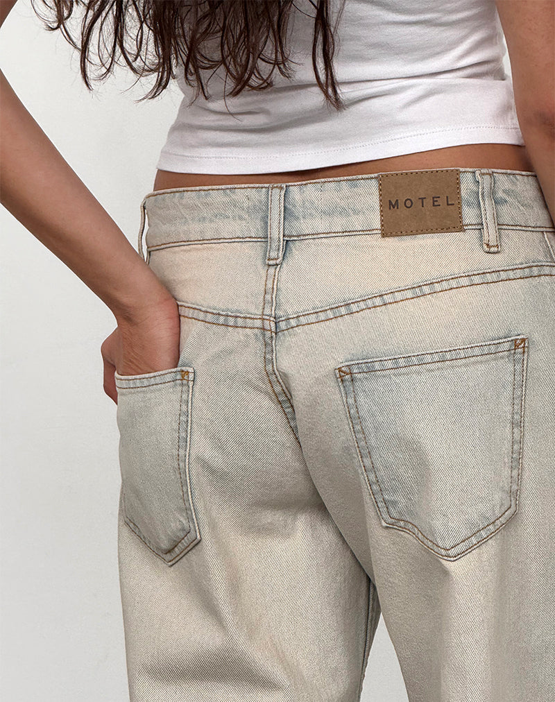 Afbeelding van Low Rise Parallel Jeans In Arctic Blue