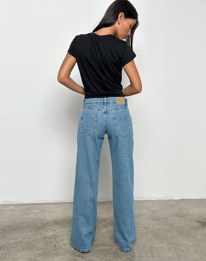 Afbeelding van Low Rise Parallel Jeans in Blue Stone