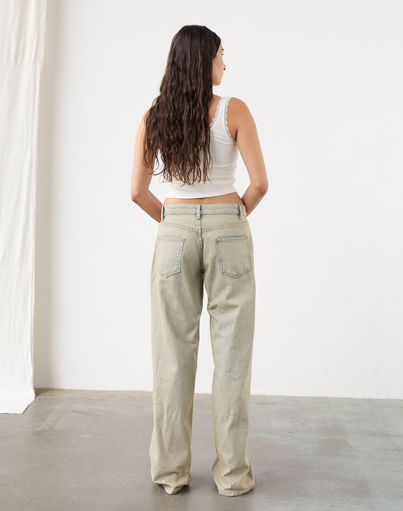 Afbeelding van Low Rise Parallel Jeans in Desert Sand Wash