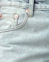 Extreem licht gewassen blauw