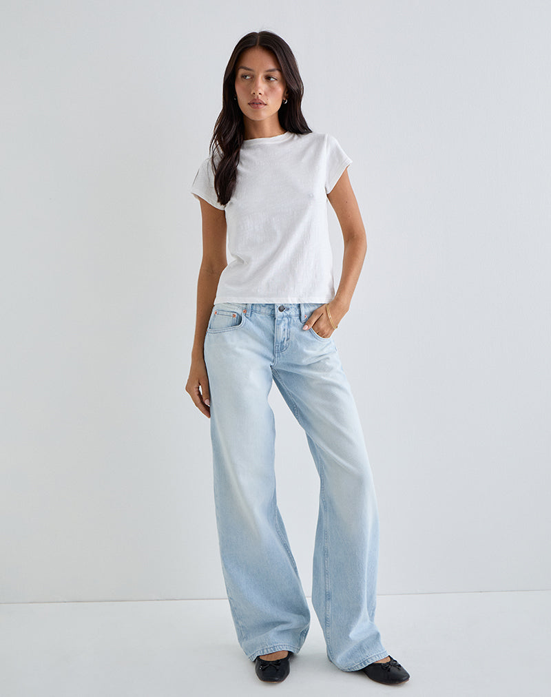 Afbeelding van Low Rise Parallel Jeans in Icy Blue