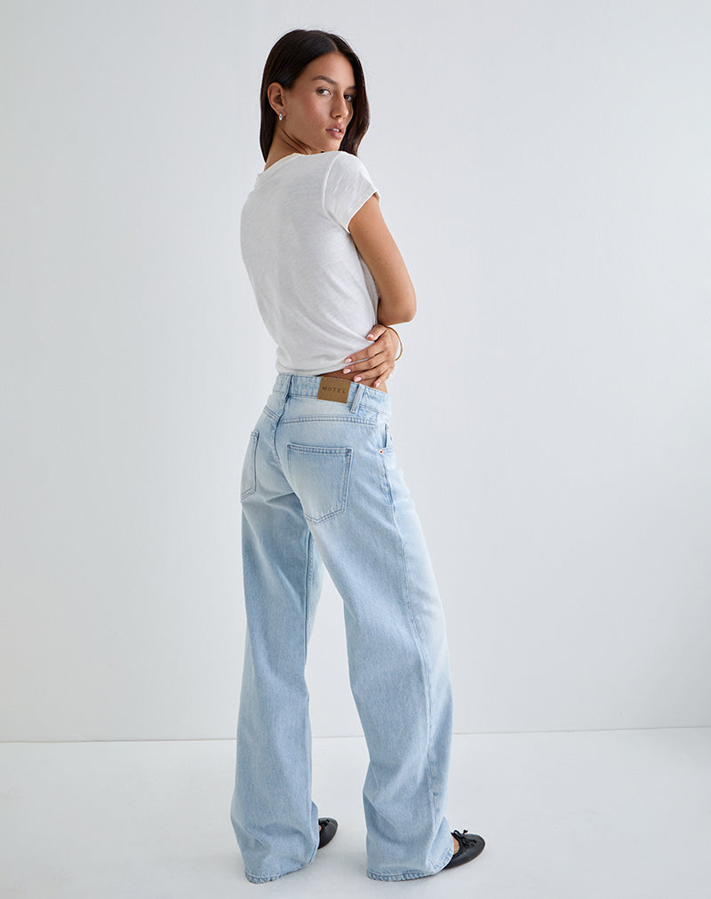 Afbeelding van Low Rise Parallel Jeans in Icy Blue