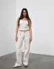 Afbeelding van Low Rise Parallel Jeans in Off White