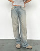 Afbeelding van Low Rise Parallel Jeans in Sand Bleach Extreme