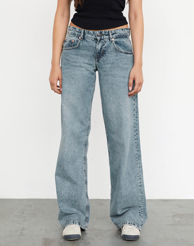 Afbeelding van Low Rise Parallel Jeans in Vintage Blue Wash