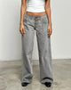 Afbeelding van Low Rise Roomy Jeans in Bleach Grey